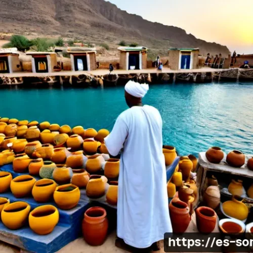 소말릴란드와 페르시아 역사적 관계 - Photorealistic historical reconstruction of a medieval Somaliland harbor on the Gulf of Aden, Persia...